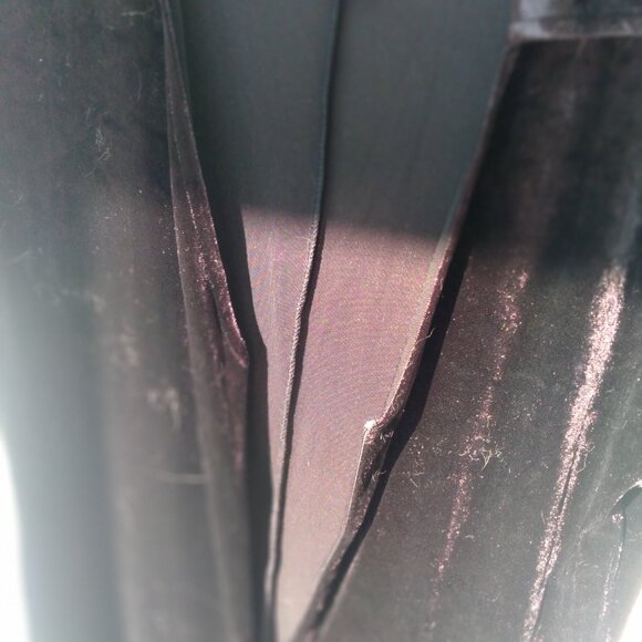 DIVIDED BLACK VELOUR JUMPSUIT SIZE M MEDIUM NEW WITH TAGS SHORT SLEEVES HALF-ZIP - Picture 11 of 15